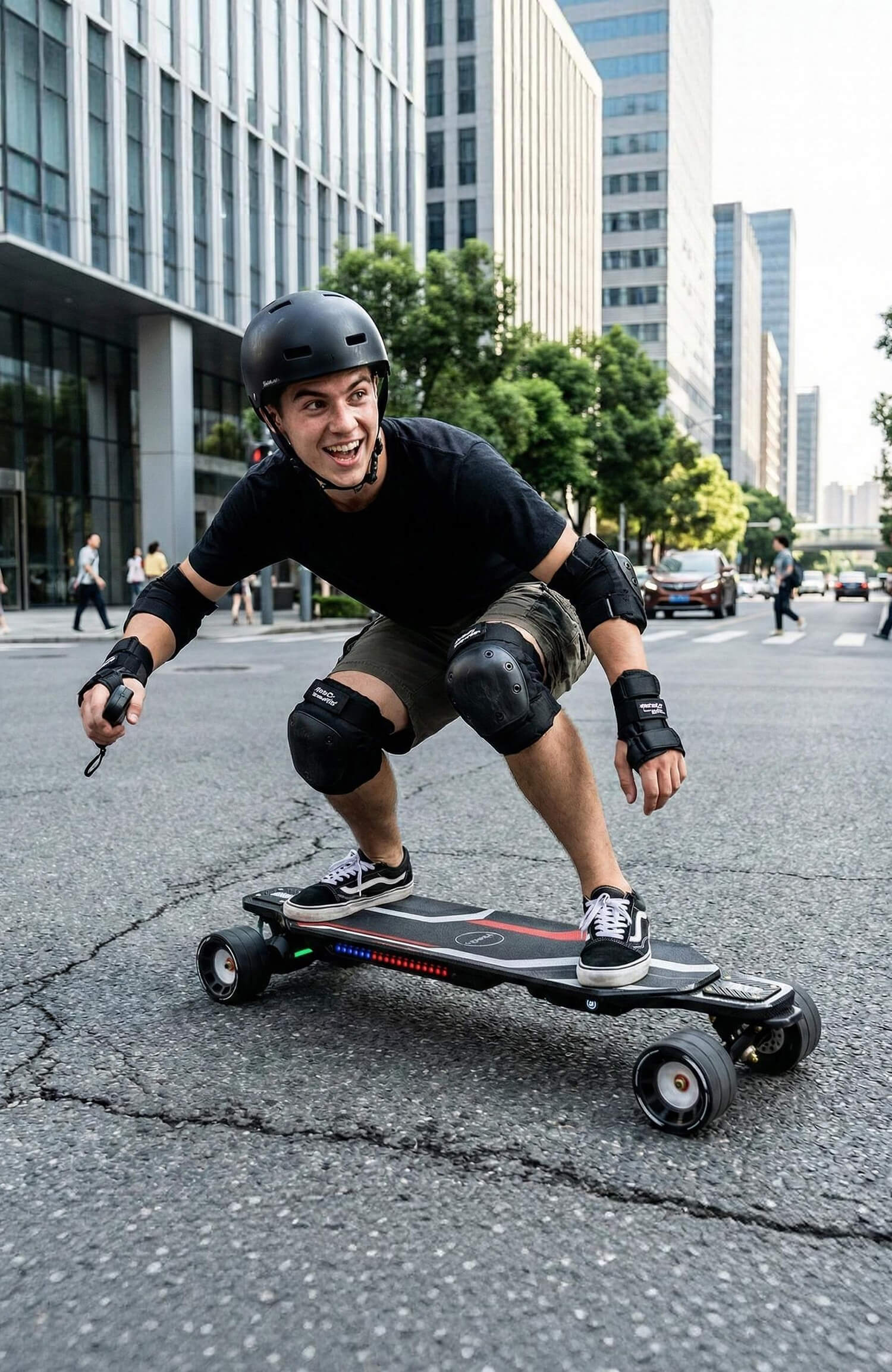 electric skateboard with remote