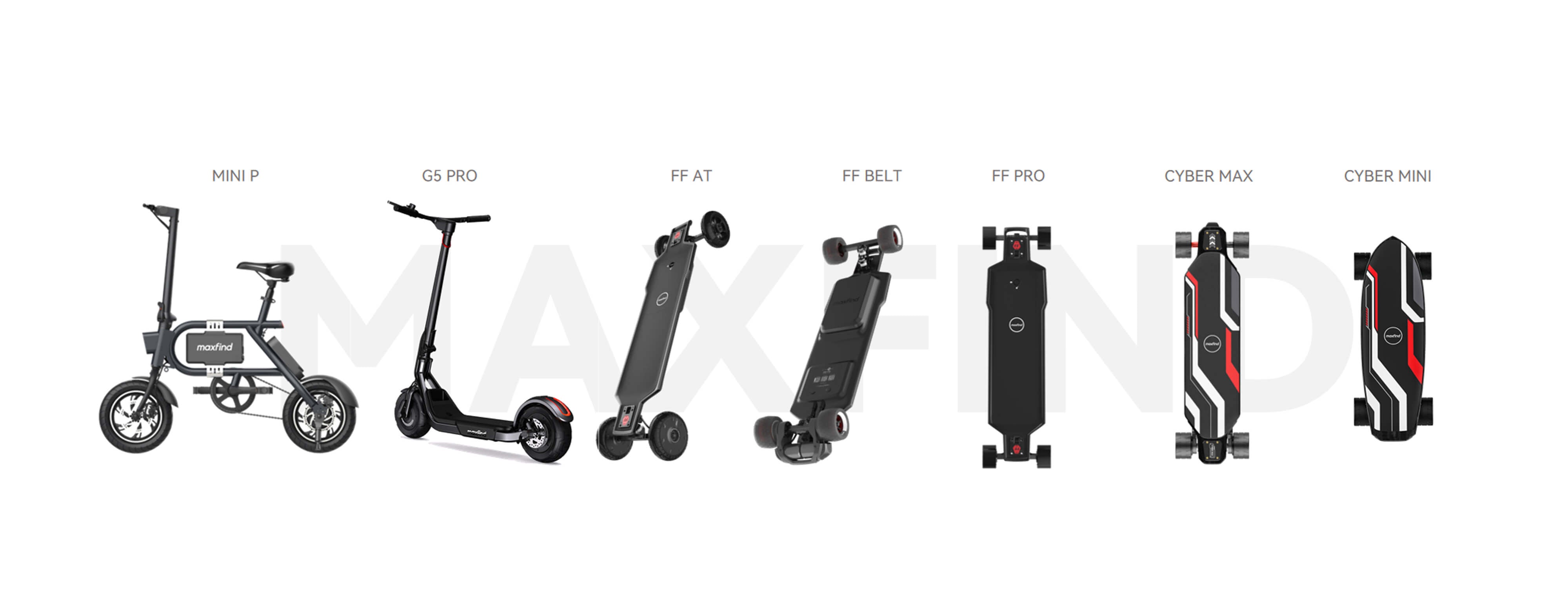 maxfind electric skateboards