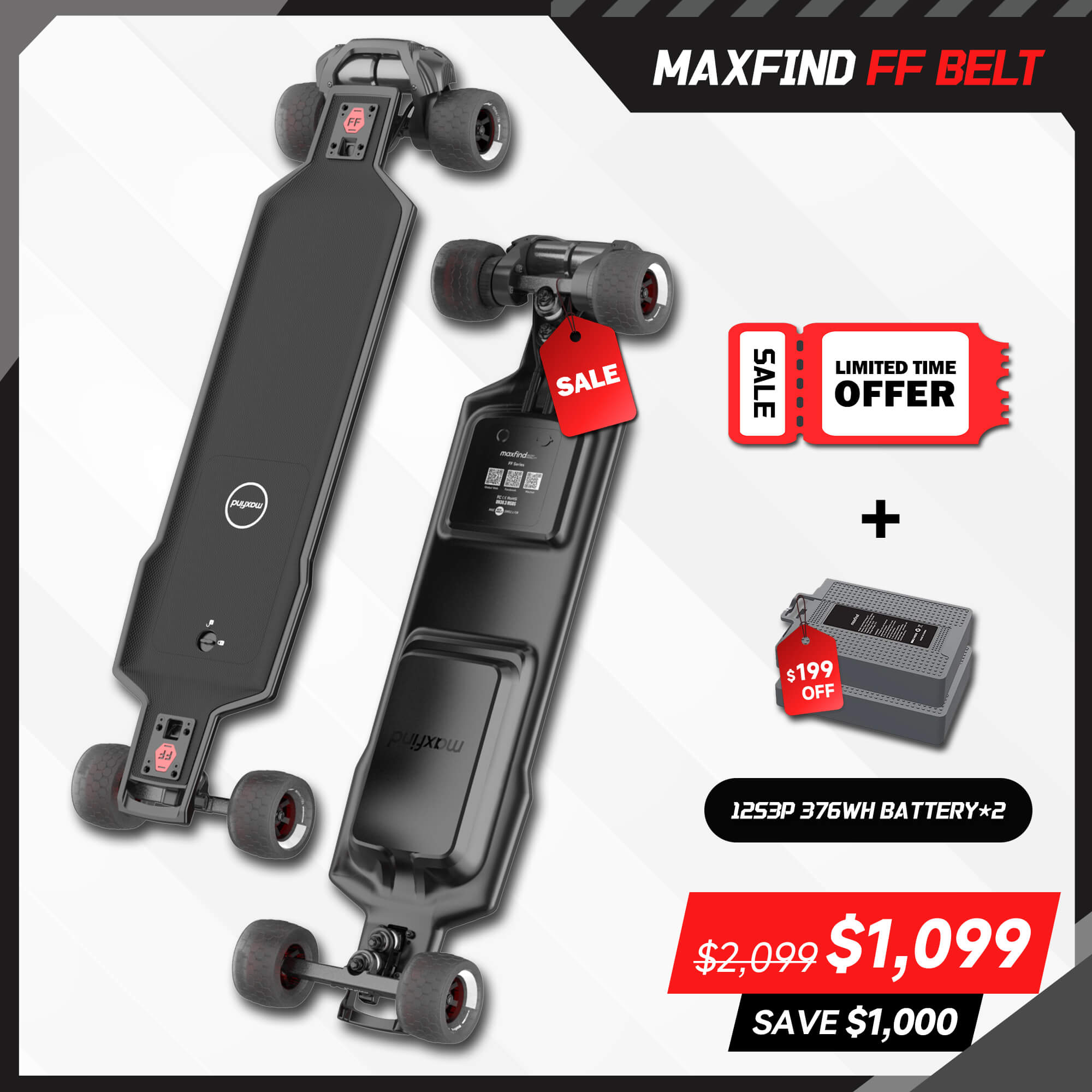 long range fast electric skateboard