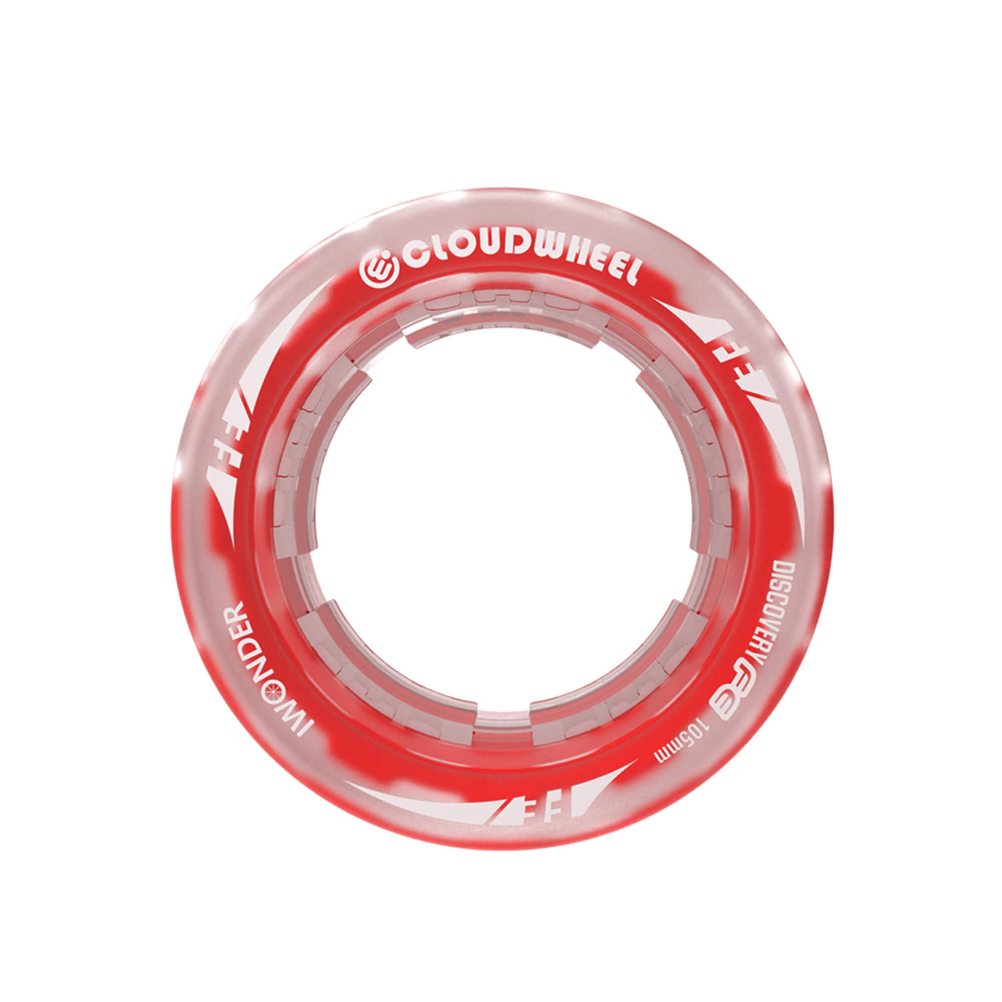 electric skateboard hub motor cloudwheels 105mm Red