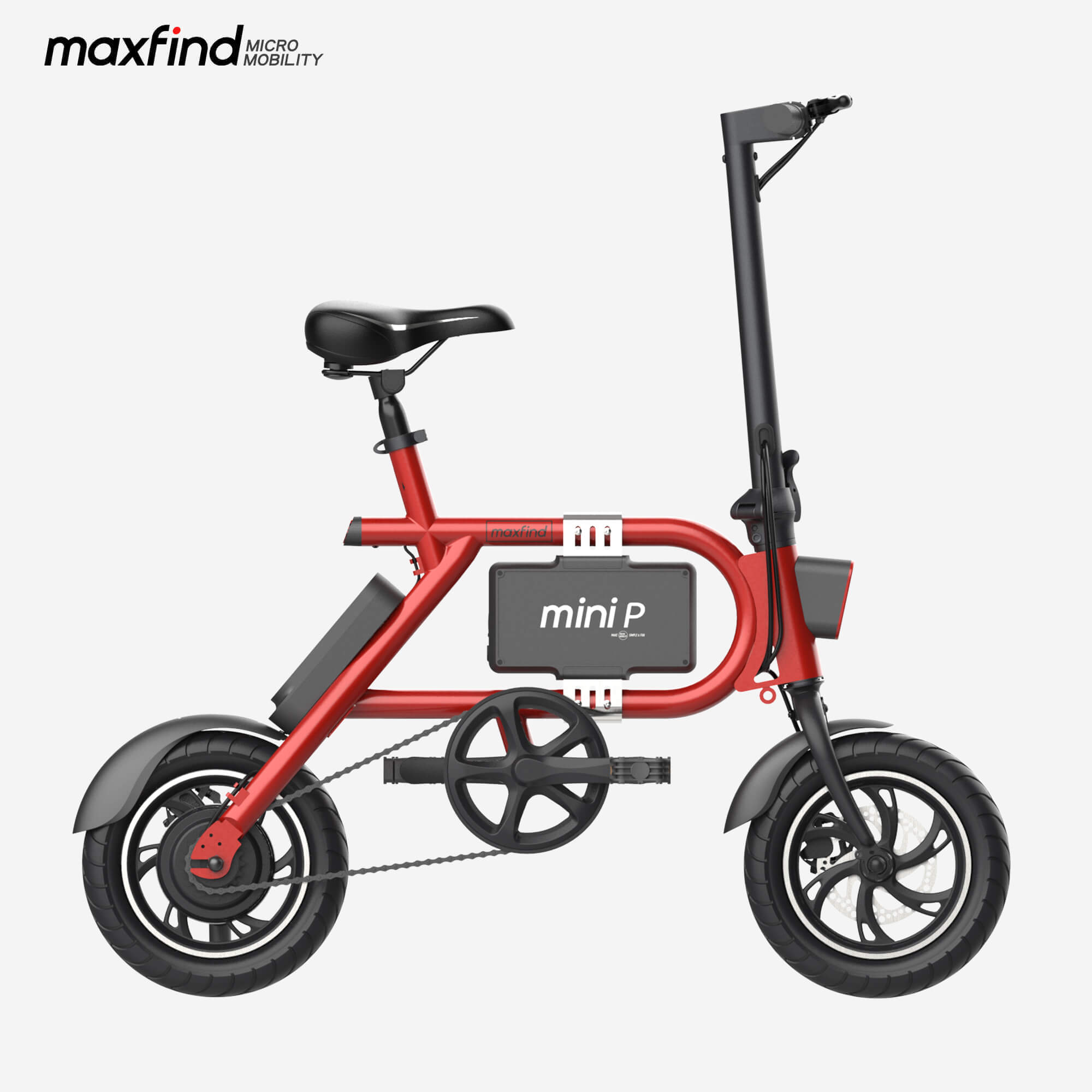mini ebike red