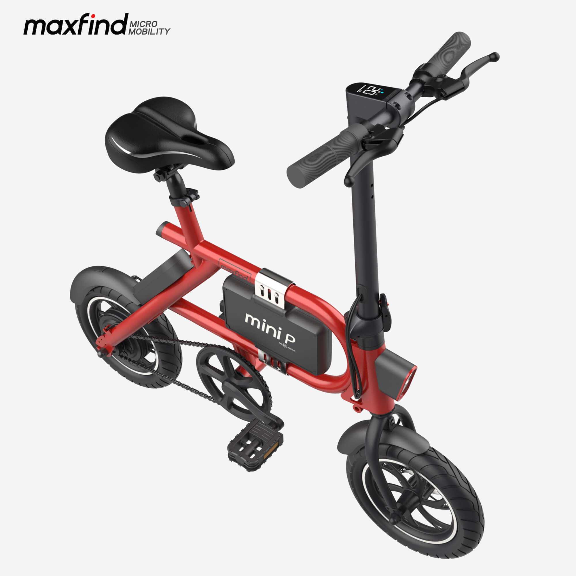 mini ebike red