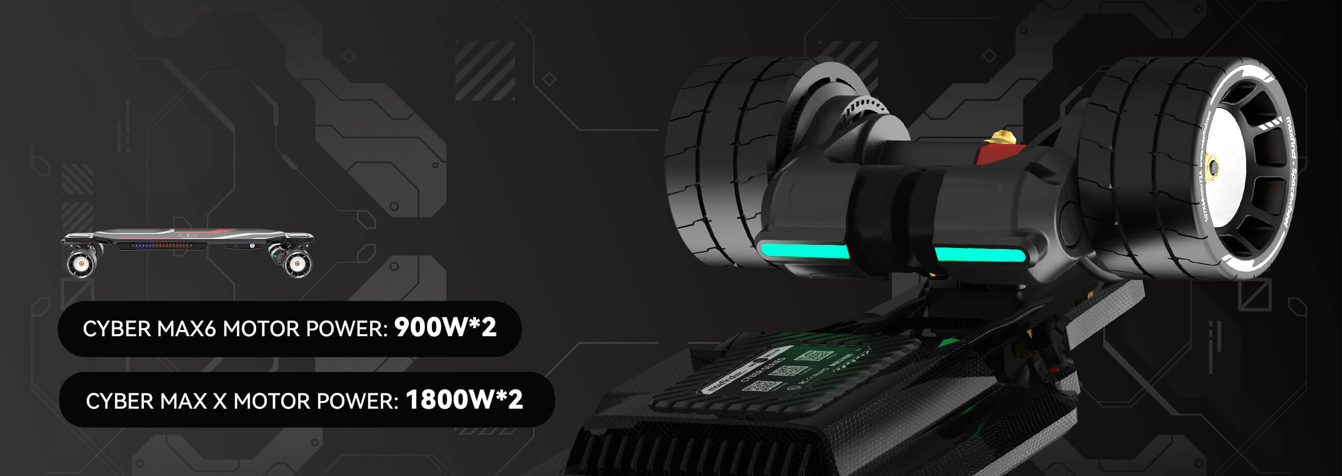 electric skateboard belt motor