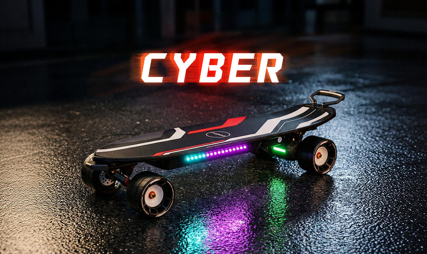 cyberpunk electric skateboard