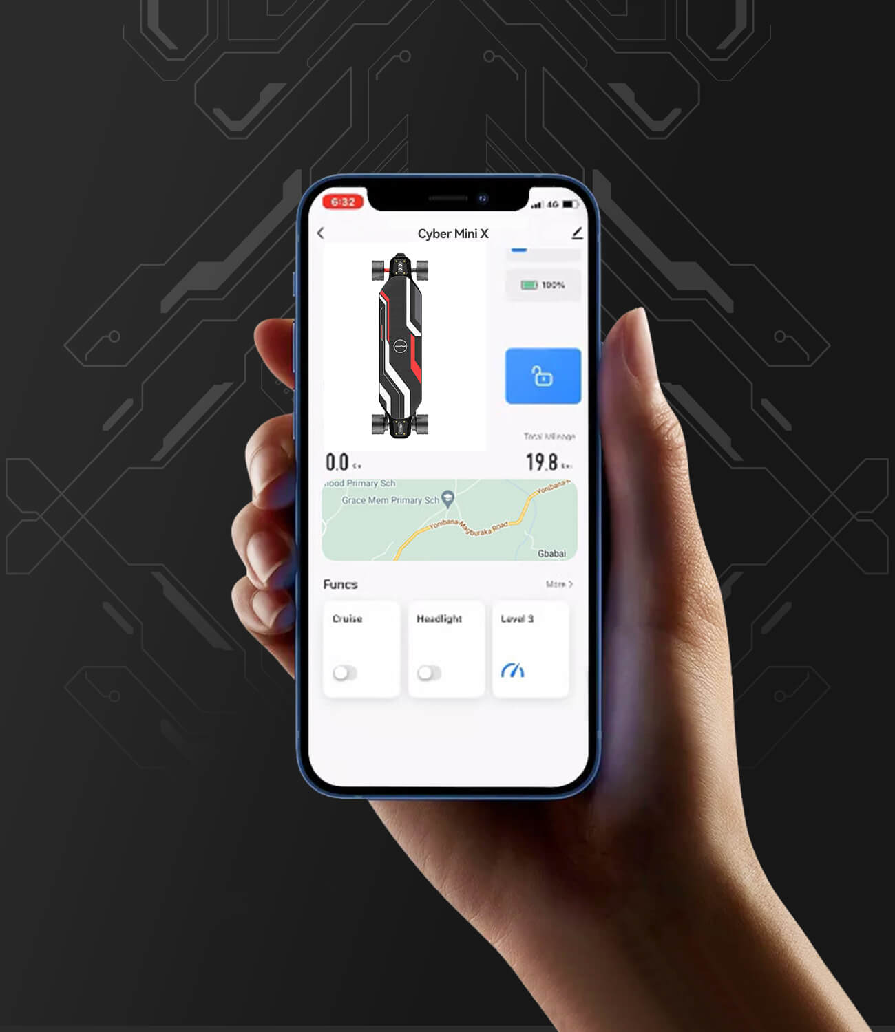 electric skateboard app