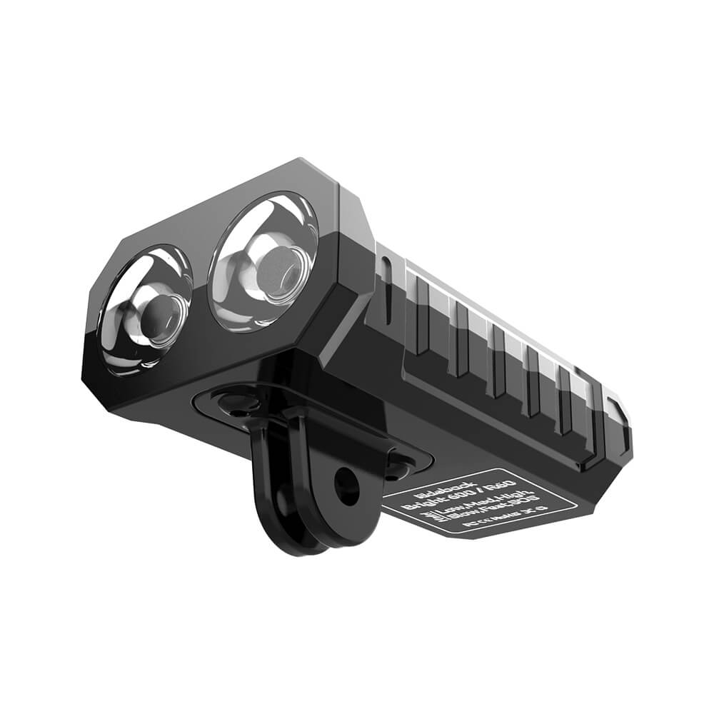 Rideback Dual Head Cycling Light - angle