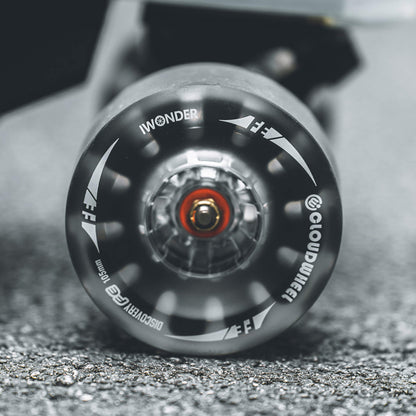 electric skateboard belt motor cloudwheels 105mm black