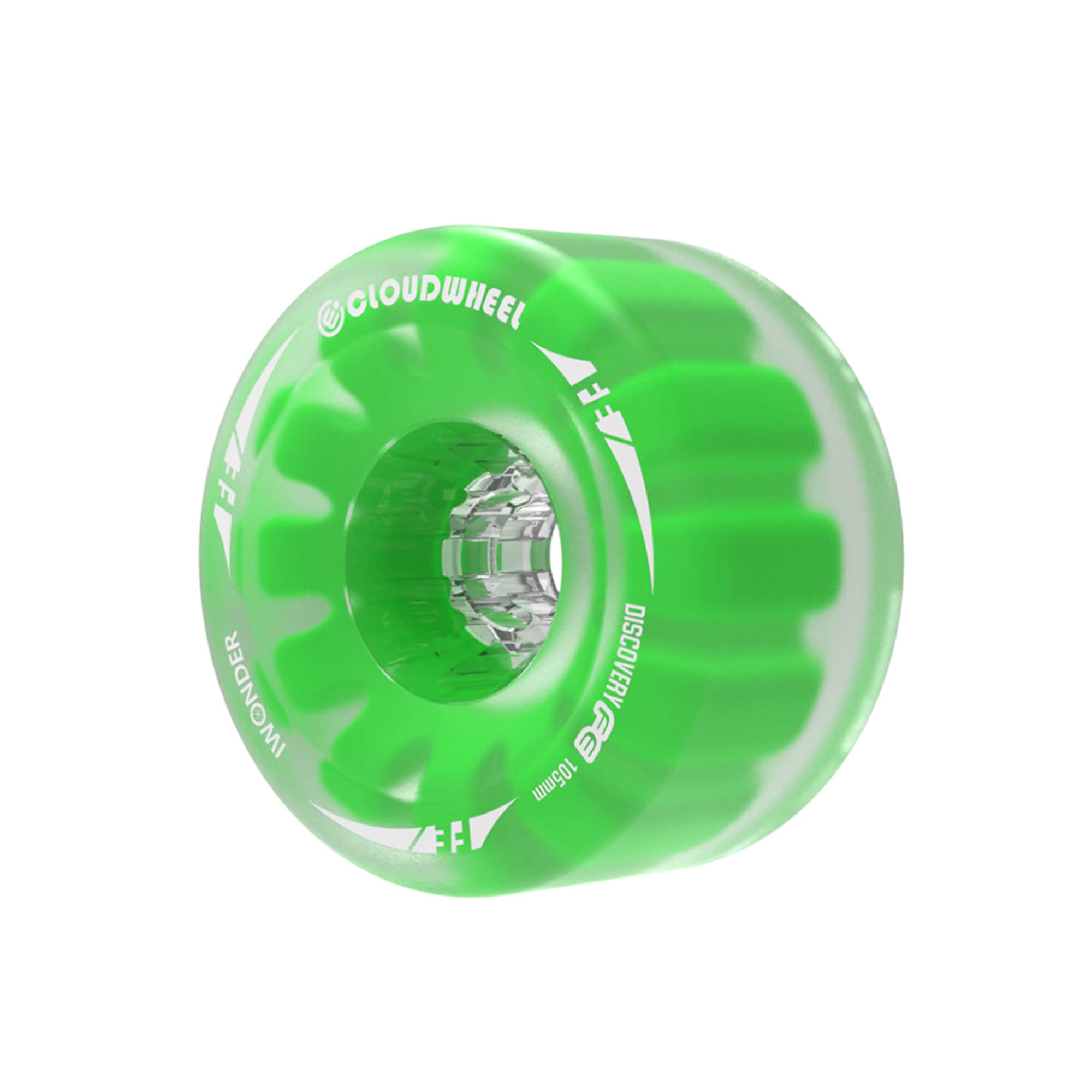electric skateboard belt motor cloudwheels 105mm green