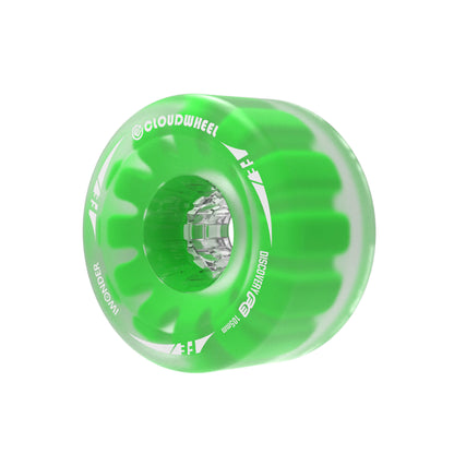 electric skateboard belt motor cloudwheels 105mm green