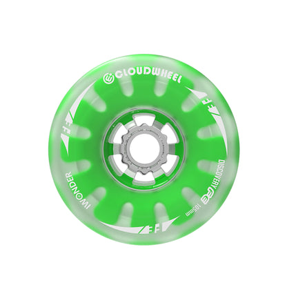 electric skateboard belt motor cloudwheels 105mm green