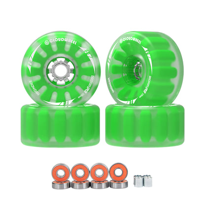electric skateboard belt motor cloudwheels 120mm green