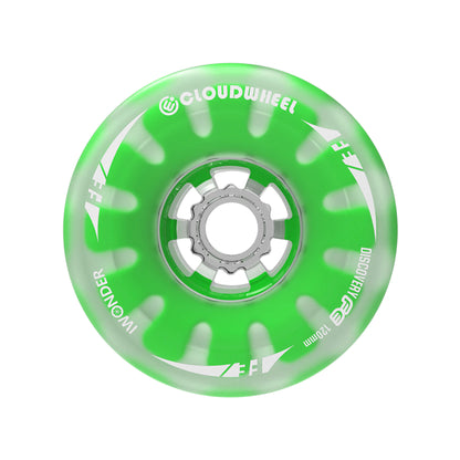 electric skateboard belt motor cloudwheels 120mm green