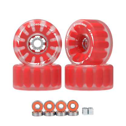 electric skateboard belt motor cloudwheels 120mm red