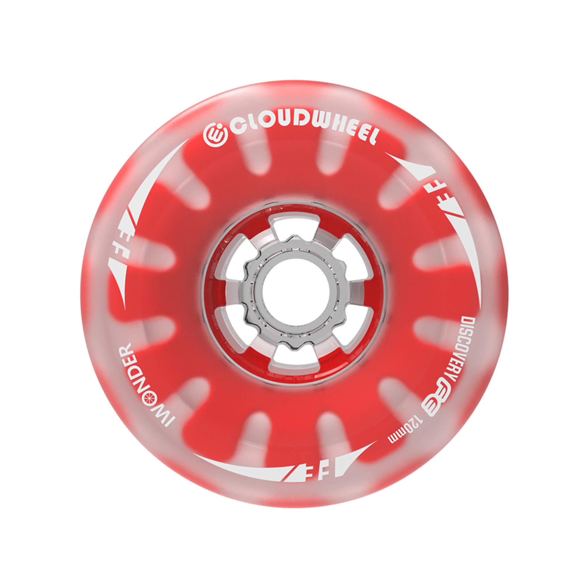 electric skateboard belt motor cloudwheels 120mm red
