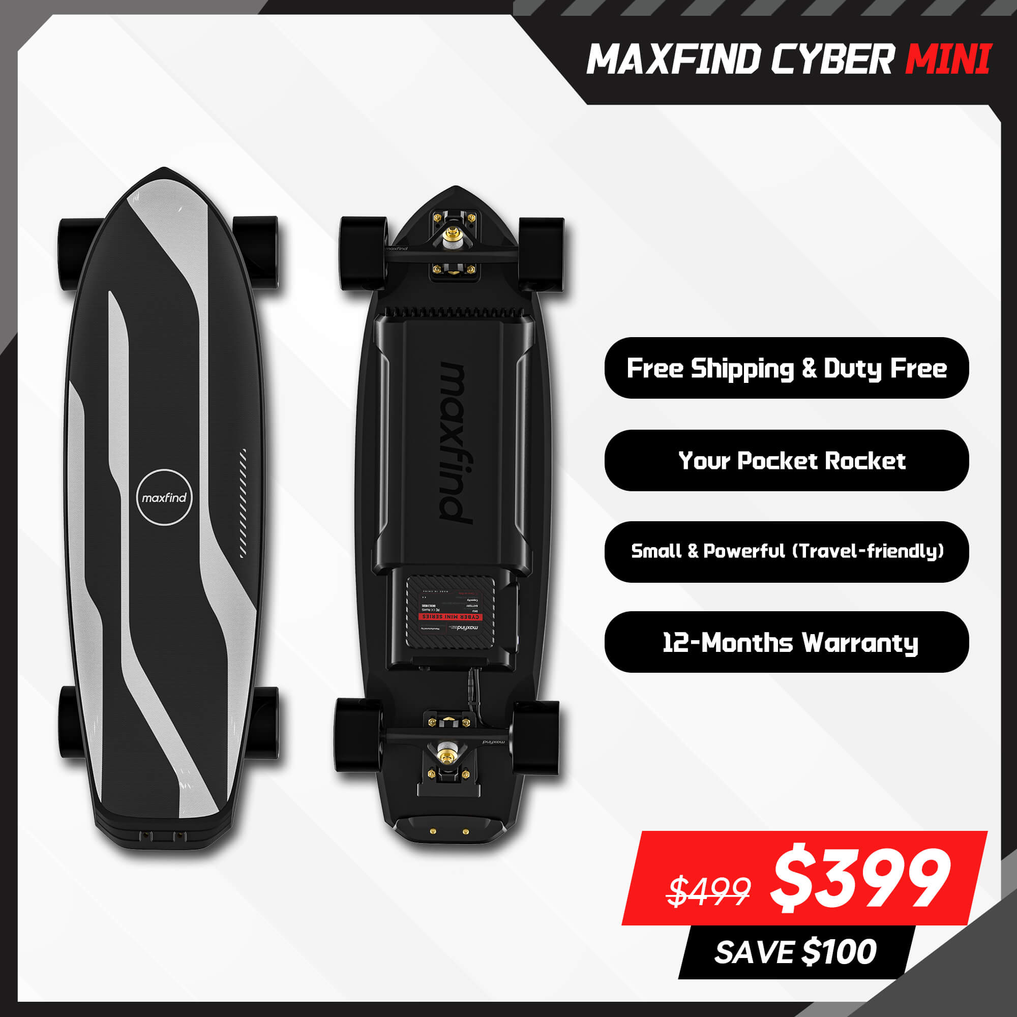 mini electric skateboard