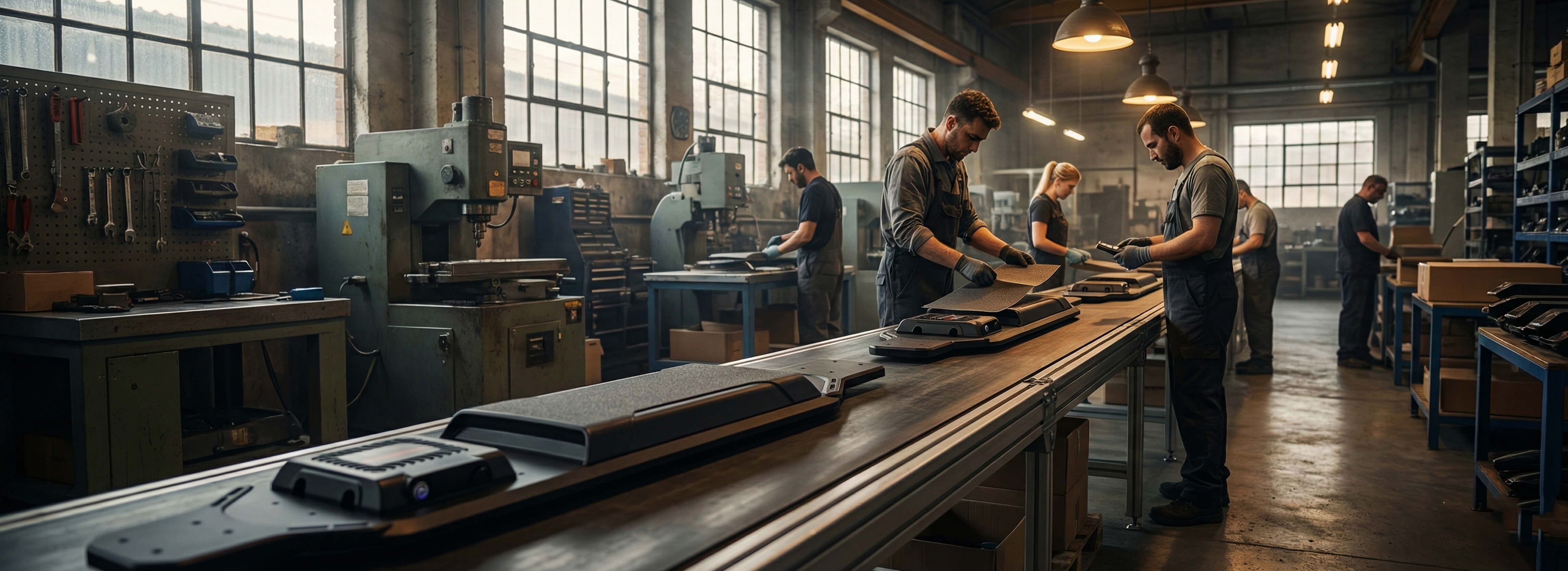 Electric skateboard factory