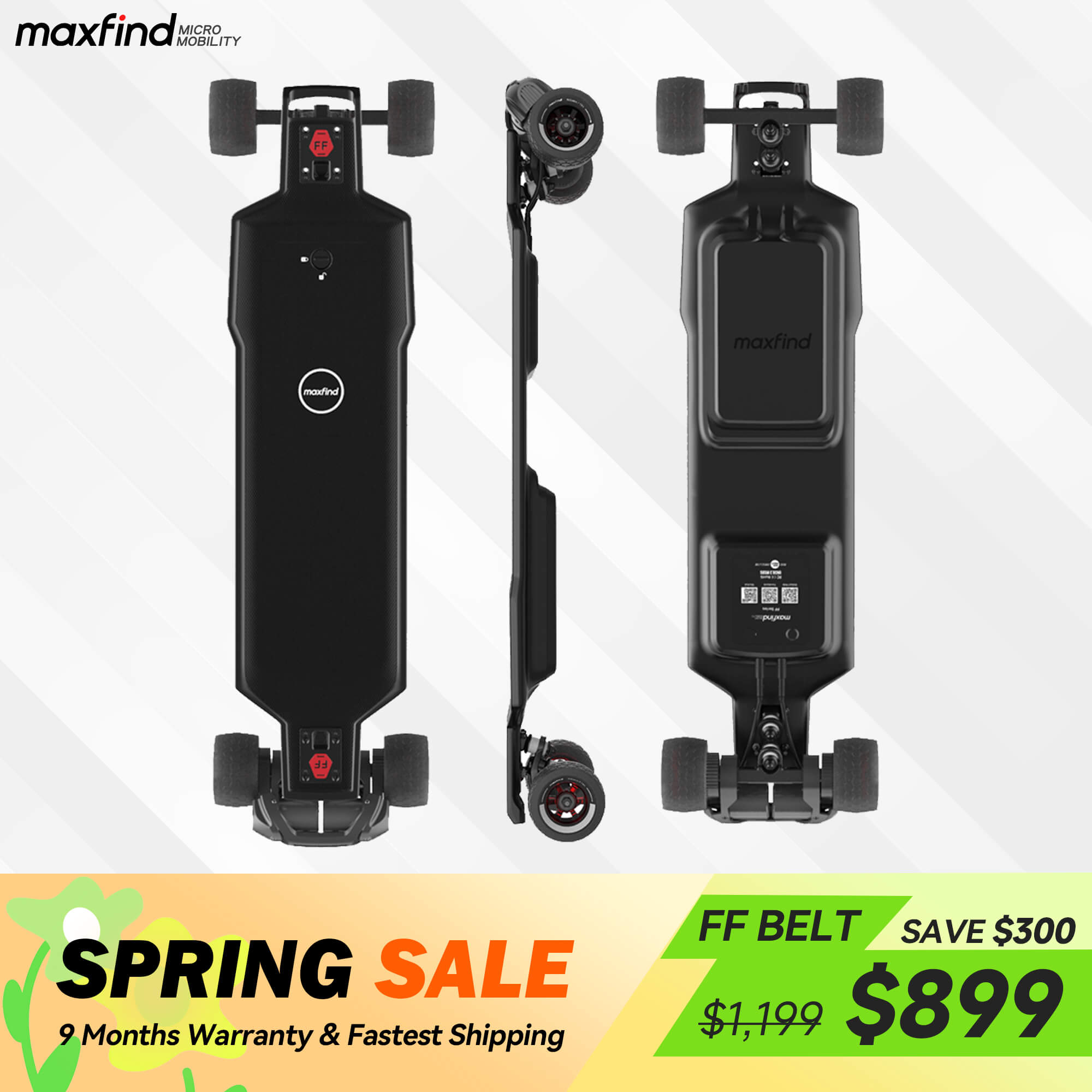 electric skateboard spring sale