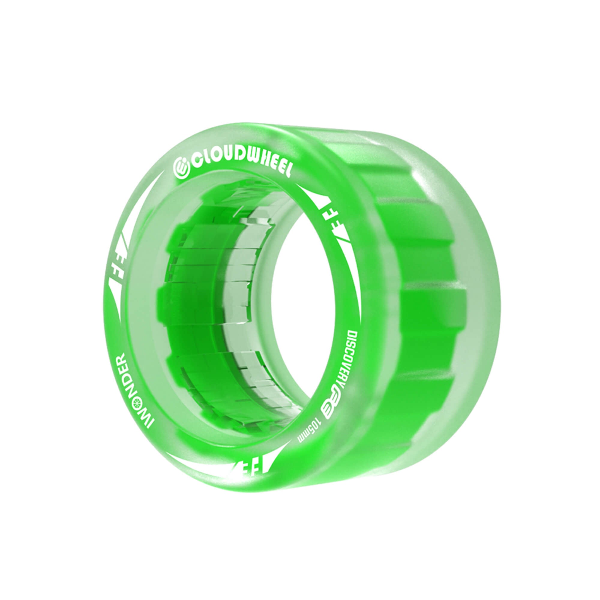 electric skateboard hub motor cloudwheels 105mm Green