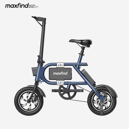 mini ebike blue