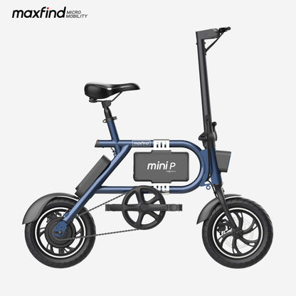 mini ebike blue
