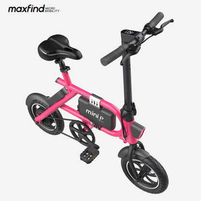 mini ebike pink