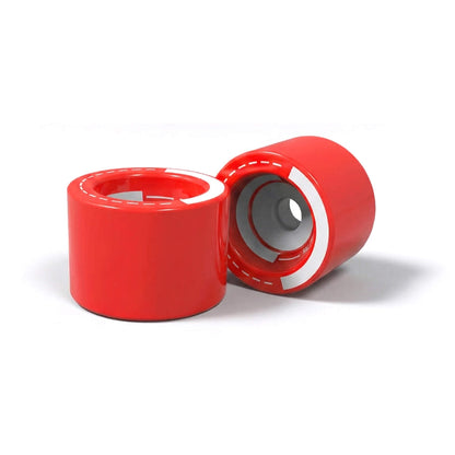 electric skateboard pu wheels red 90mm 2pcs