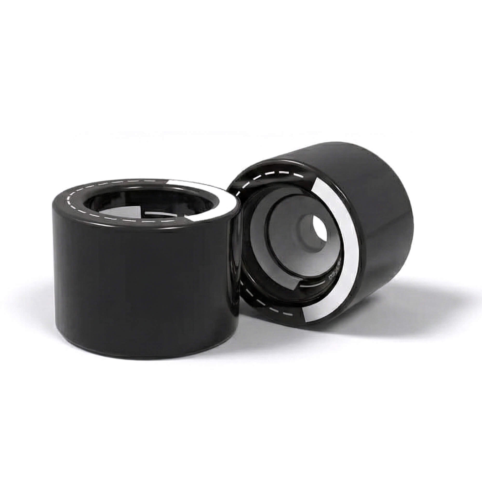 electric skateboard pu wheels black 90mm 2pcs