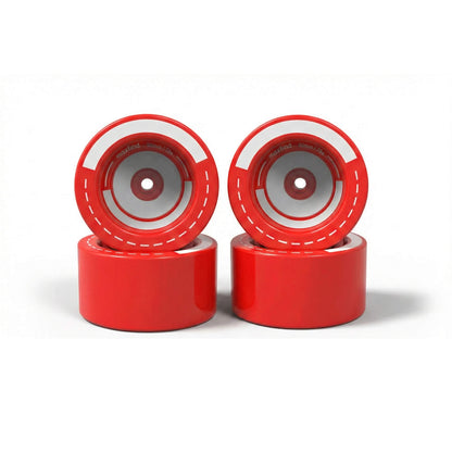 electric skateboard pu wheels red 90mm 4pcs